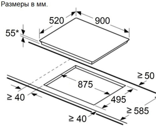 Индукционная варочная панель MAUNFELD (Маунфилд) CVI905SFBK Inverter