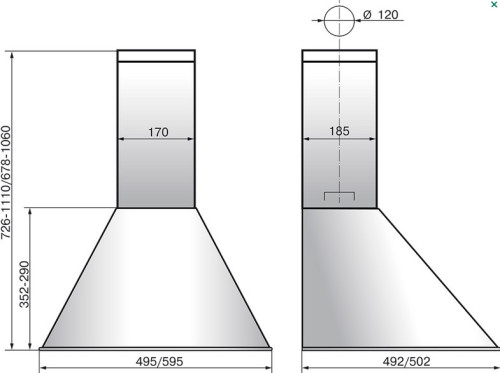 Вытяжка Elikor (Эликор) Эпсилон 50 нержавейка