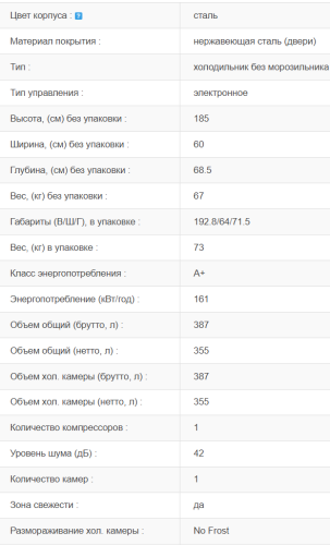 Холодильник Jacky's (Джекис) JL FI355A1