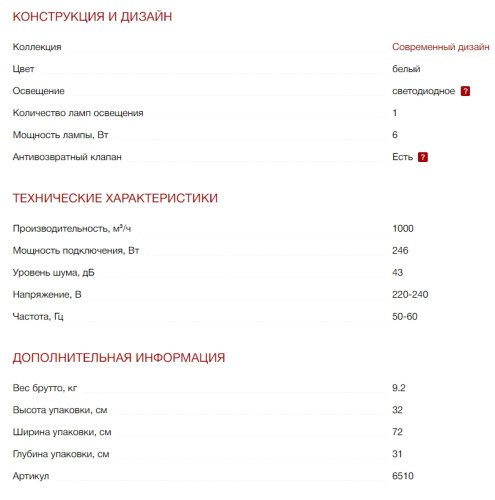 Встраиваемая вытяжка Kuppersberg (Купперсберг) INTRO 70 WHITE