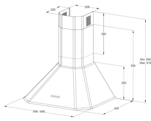 Вытяжка Korting (Кёртинг) KHC 6839 RGN