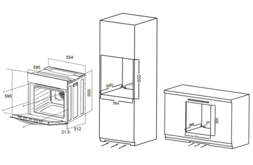 Электрический духовой шкаф ORE (Оре) VB60B