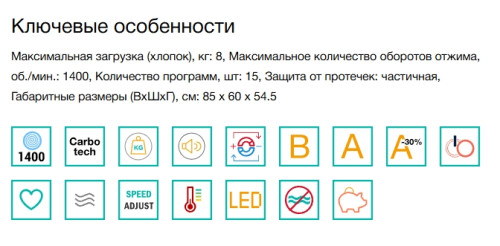 Стиральная машина Gorenje (Горенье) WGPNEI84A1SW