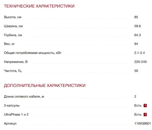 Стиральная машина Miele (Мили) WWG660 WCS