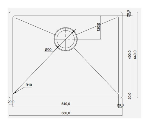 Кухонная мойка Seaman Eco Marino SME-580 Standart