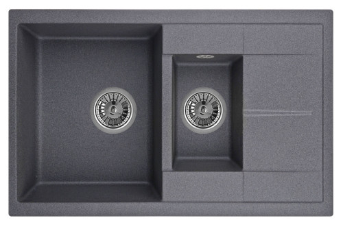Кухонная мойка Granula (Гранула) GR-7802 gr, графит