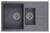 Кухонная мойка Granula (Гранула) GR-7802 gr, графит