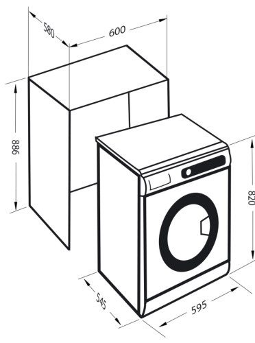 Встраиваемая стиральная машина Zigmund-Shtain (Зигмунд-Штайн) BWM 03