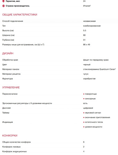 Комбинированная варочная панель Teka (Тека) Hybrid JZC 96324 ABN Black