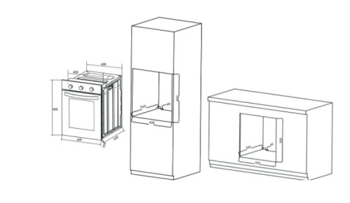 Электрический духовой шкаф ORE (Оре) VS45W
