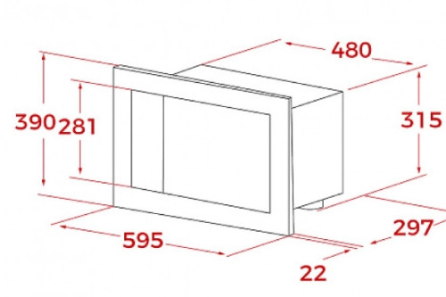Встраиваемая микроволновая печь Teka (Тека) ML 8210 BIS STONE GREY