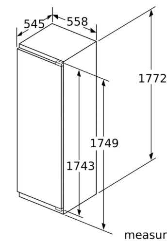 Встаиваемая морозильная камера Bosch (Бош) GIN81VEE0