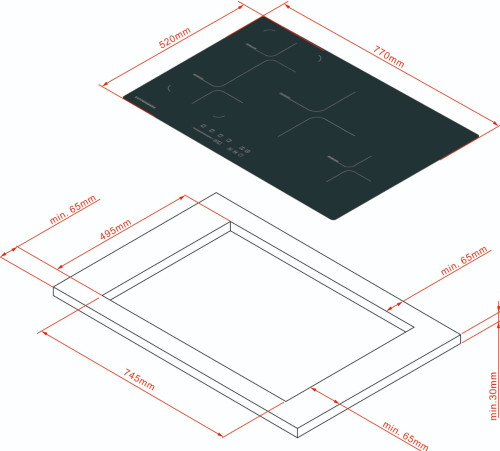 Индукционная варочная панель Kuppersberg (Купперсберг) ICS 804