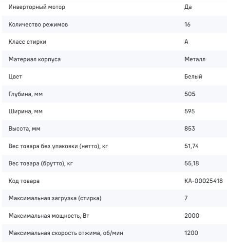 Стиральная машина MAUNFELD (Маунфилд) MFWM127IWH053