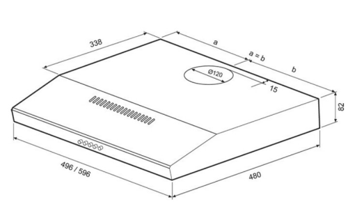 Вытяжка Krona (Крона) Ermina 600 white pb