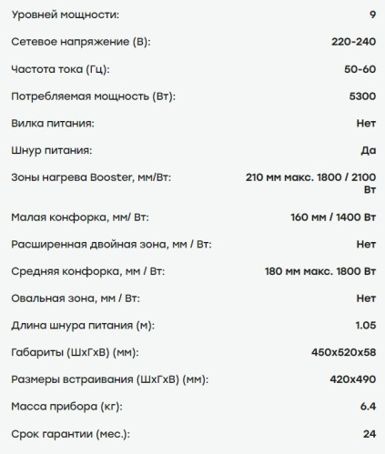 Индукционная варочная панель Evelux (Эвелюкс) HEI 431 B