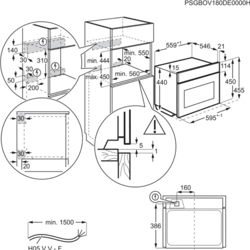Электрический духовой шкаф Electrolux (Электролюкс) VKK8E00X
