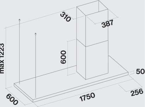 Вытяжка Falmec (Фалмек) Lumen Isola NRS 175 DX