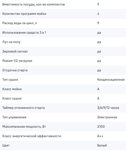 Встраиваемая посудомоечная машина MAUNFELD (Маунфилд) MLP4249G02 Light Beam