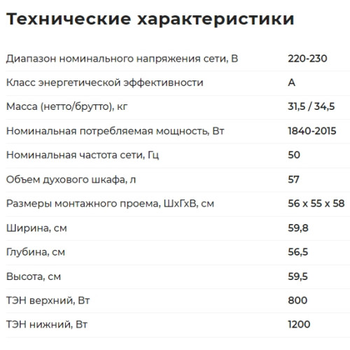 Электрический духовой шкаф GEFEST (Гефест) ЭДВ ДА 602 К2