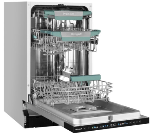 Встраиваемая посудомоечная машина Weissgauff (Вайсгауф) BDW 4160 Real Touch DC Inverter Timer Floor