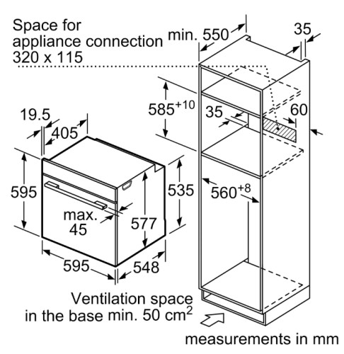 Электрический духовой шкаф Bosch (Бош) HNG8764C7