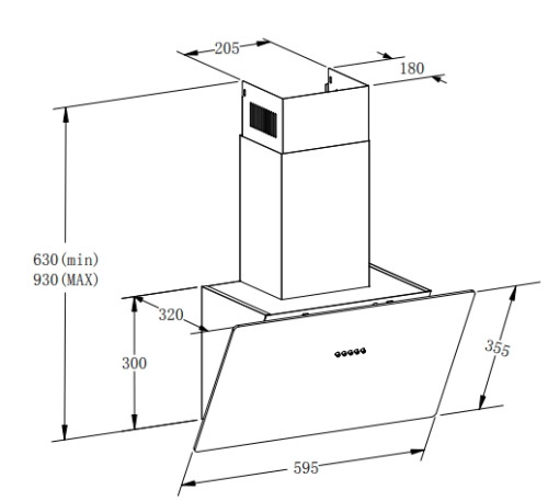 Вытяжка Meferi (Мефери) AIRBOX60WH LIGHT