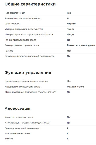 Газовая варочная панель GEFEST (Гефест) ПВГ 1212-02 К3