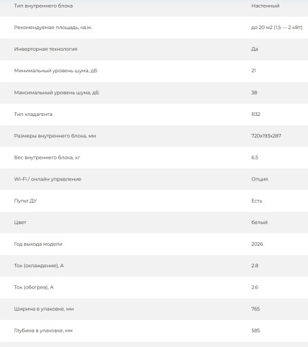 Сплит-система AUX ASW-H07A4/CB-R2DI / AS-H07A4/CB-R2DI
