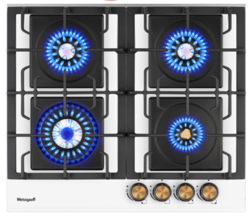 Газовая варочная панель Weissgauff (Вайсгауф) HGG 6445 WH Volcano Burner