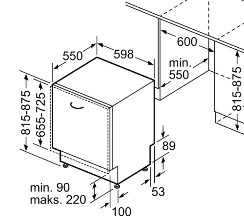 Встраиваемая посудомоечная машина Bosch (Бош) SMV24AX04E