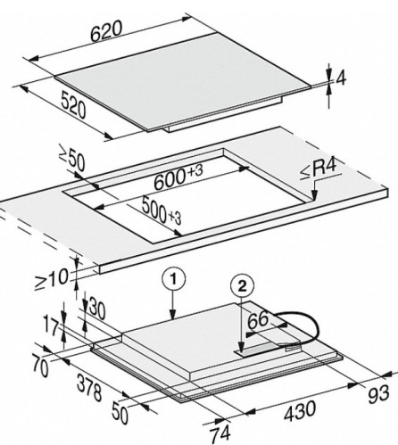 Индукционная варочная панель Miele (Мили) KM 7564 FL