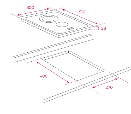 Электрическая варочная панель Teka (Тека) TBC 32010 TTC Black