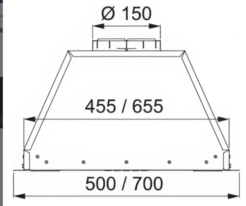 Встраиваемая вытяжка Franke (Франке) VERA 52 BK