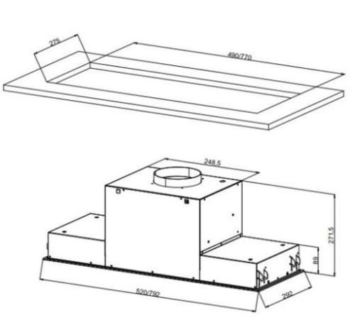 Встраиваемая вытяжка Jacky's (Джекис) JV BW982