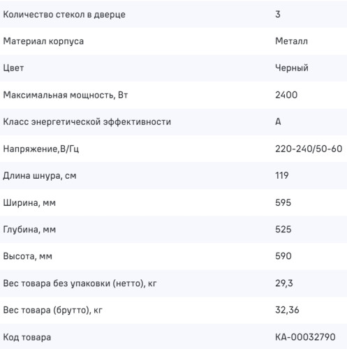 Электрический духовой шкаф MAUNFELD (Маунфилд) AEOD6063BM