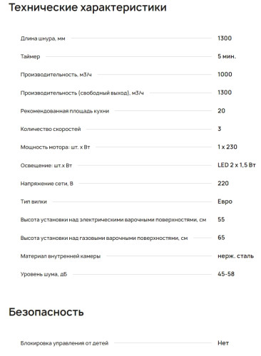 Вытяжка Krona (Крона) TINA 350 WHITE 3P