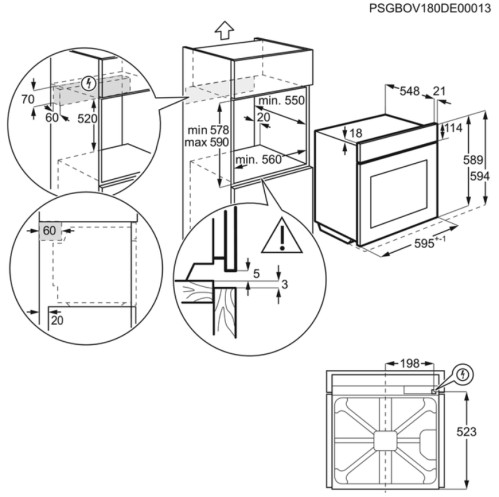Электрический духовой шкаф Electrolux (Электролюкс) OPEA2350C