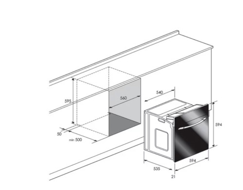 Газовый духовой шкаф Candy (Канди) FLG 202W