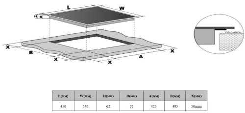 Индукционная варочная панель Weissgauff (Вайсгауф) HI 430 BFZ