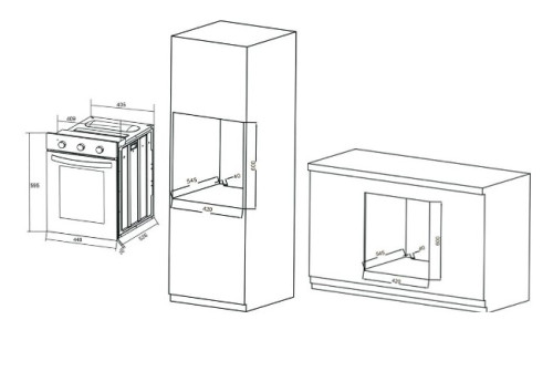 Электрический духовой шкаф ORE (Оре) VS45 INOX