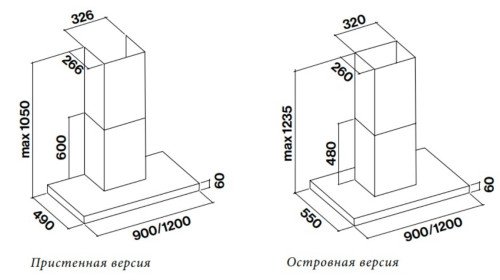 Вытяжка Falmec (Фалмек) Plane Steel 90 Plus