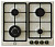 Газовая варочная панель Ardesia (Ардезия) HBF 6V4 GTO