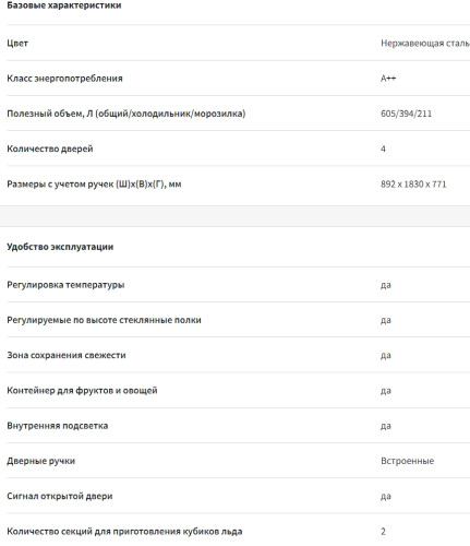 Холодильник Sharp (Шарп) SJ-EX98FSL