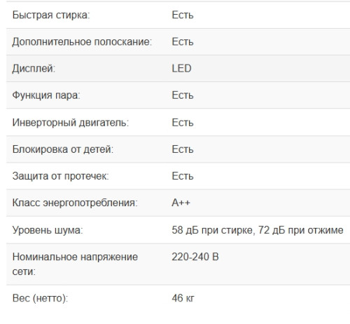 Стиральная машина Weissgauff (Вайсгауф) WM 39106 Inverter Steam