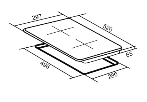 Электрическая варочная панель ORE (Оре) CA30