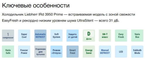 Встраиваемый холодильник Liebherr (Либхер) IRd 4021