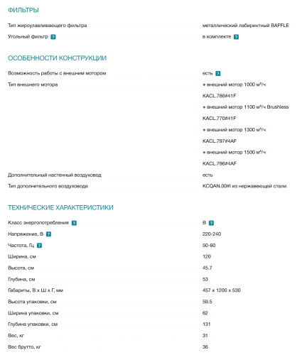 Вытяжка Falmec (Фалмек) Zeus Pro 120
