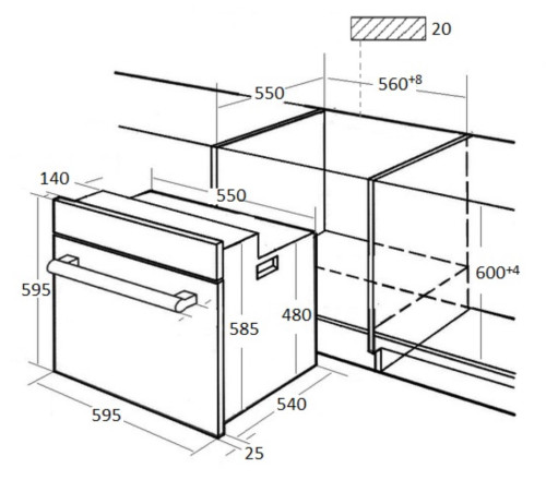 Электрический духовой шкаф Kuppersberg (Купперсберг) HFZ 690 B