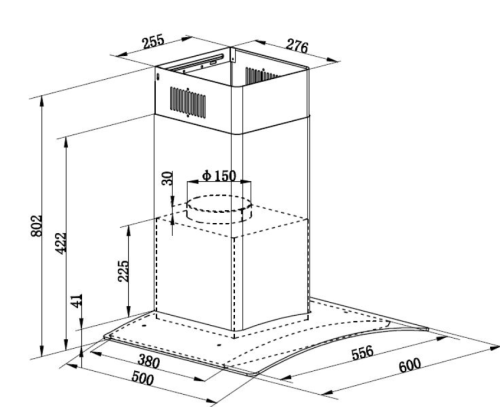 Вытяжка Zigmund-Shtain (Зигмунд-Штайн) K 136.6 W